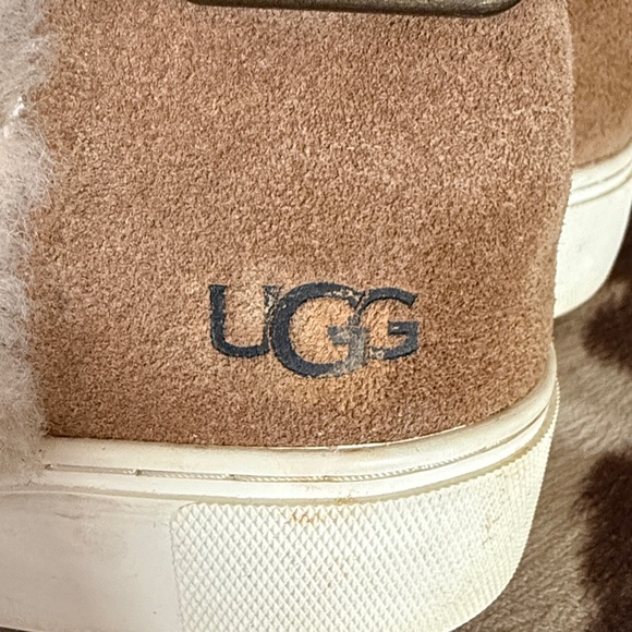 UGG Tan Suede Sherpa Ankle Boots - Picture 7 of 7